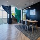 Scheidingswand met EI60 glas en gipspanelen