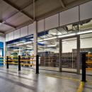 Glass deviding wall in production hall at Graf Enschede