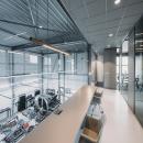 Client workspace with a view at Wraptor, Nootdorp.