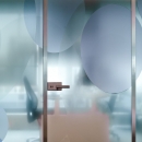 Full glass door made of tamperad glass