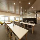 Large glass sliding doors at Nutreco in Boxmeer