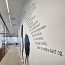 Double glass demountable glass wall