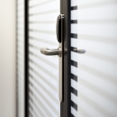KDD framed door with double glass and Salto lock