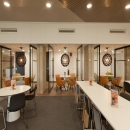 Glass pivoting doors
