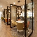 Glass pivoting doors