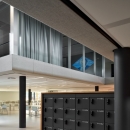Double glass vide wall at first floor