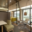 Seperation wall with large glass sliding doors