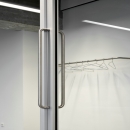 Close up of a sliding door handle of QbiQ