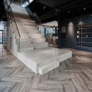 Stairs grandstand at BDO in The Hague