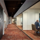 Office in the middle of a larger space