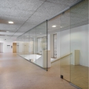 Fall through safety glass around staircase an sliding door