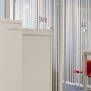QbiQ IQ-Single partitions wall with text design added