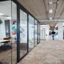 QQ1 free standing office with Aluminum framed door KDEC and 6.6.2 glass