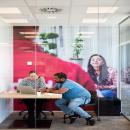 Small concentration room with glass partition at DPD Oirschot
