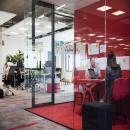 QQ1 free standing office with Aluminum framed door KDEC and 6.6.2 glass