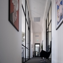 Route 66 glass partition with industrial look and feel