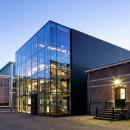Outside of the building by night