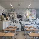iQ PRO Stud systeemwand toegepast als scheiding tussen klaslokalen