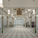 4 meter high glass partition at Adagio in Amsterdam