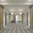 4 meter high glass partition at Adagio in Amsterdam