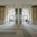 4 meter high glass partition at Adagio in Amsterdam