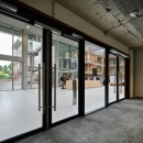 Entrance library Herta Mohr building at Leiden University.
