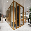 Silence rooms with partition wall and door