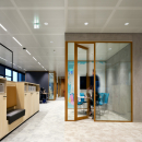 Meeting room with partition wall and door of QbiQ