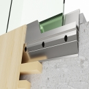QbiQ iQ VIEW Y-Line balustrade glass for mounting on side