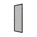KDEC58  aluminum framed  door with single glass and single seals.