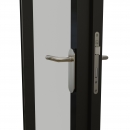 KDG100 Full flush aluminumframed door with double glass and single seal.