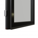 KDG100D Full flush aluminumframed door with double glass and double seals.