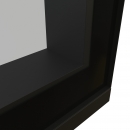 KDG100D Full flush aluminumframed door with double glass and double seals.