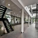 IQ Protect Fire EW30 fire resistant glass wall with multiple double doors