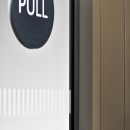 Foil added to a fire resistant door