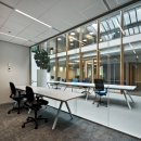 Double glass partition with zero-join