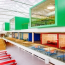 Full glass balustrade walls for stairs and vides