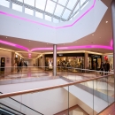 Balustrade glass for mounting on side of a floor or stairs