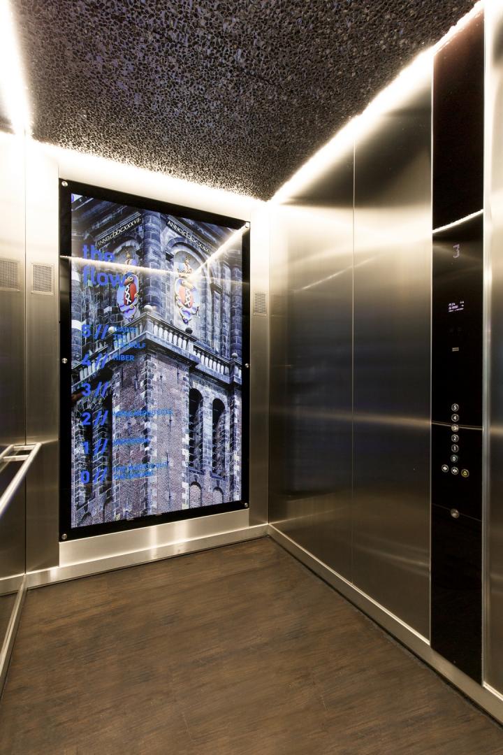Elevator at The Flow Houthavens Amsterdam