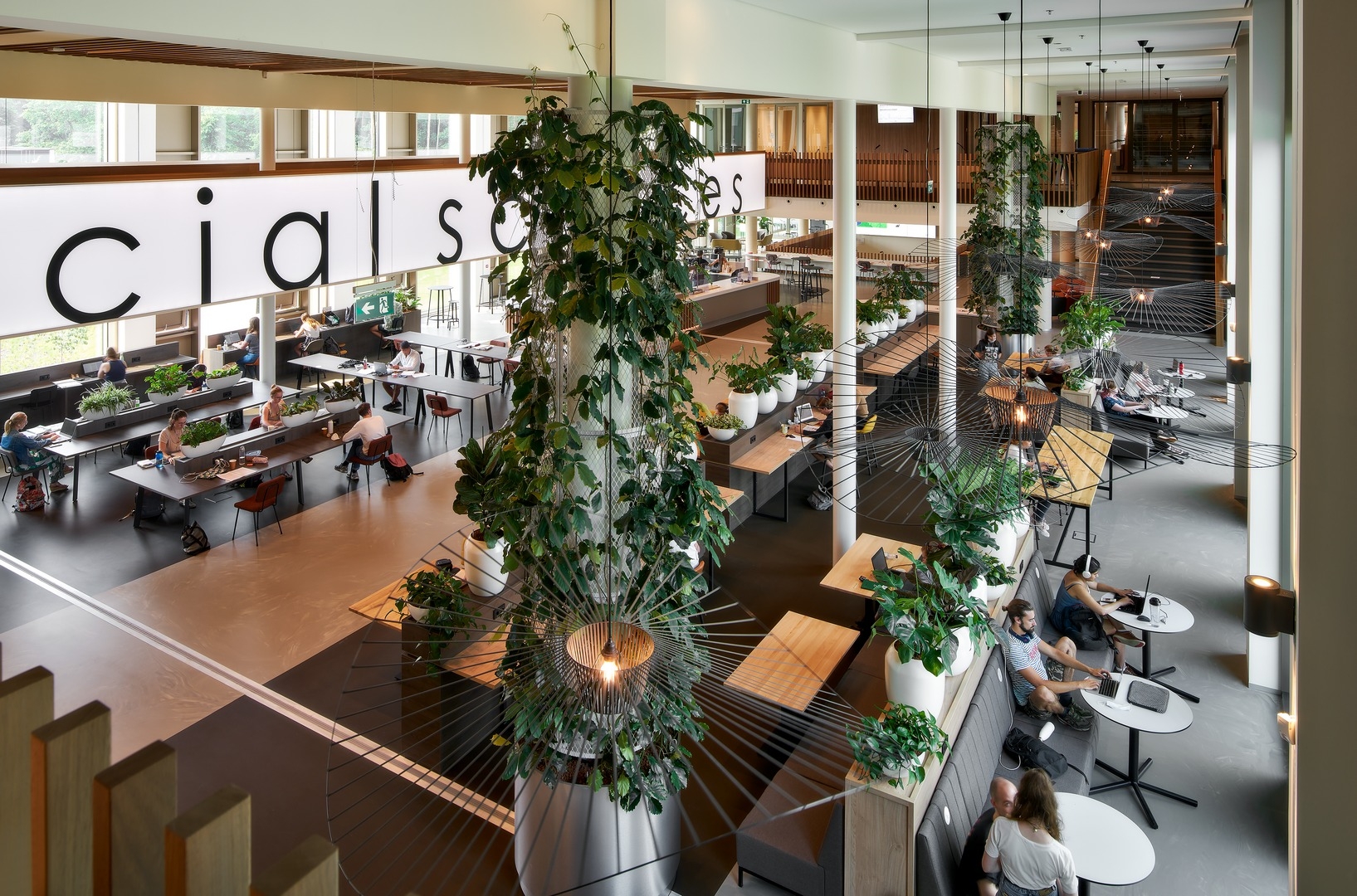 University restaurant at Maria Montessori University Radboud in Nijmegen