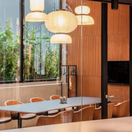 An overview of a meeting room