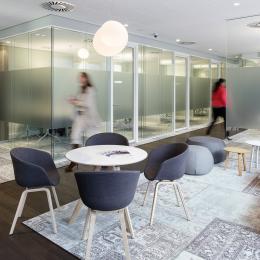 Conversation rooms with high acoustic values