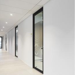 KDET aluminum framed door