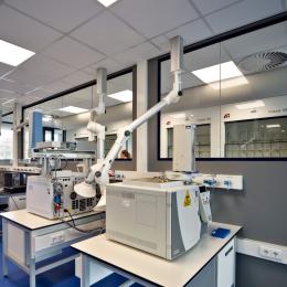 Partitions walls at Waterschap Laboratorium in Veendam