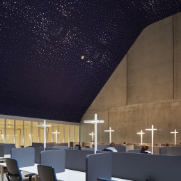 iQ-PRO double glass wall in the star heaven hall at Minnaert Utrecht