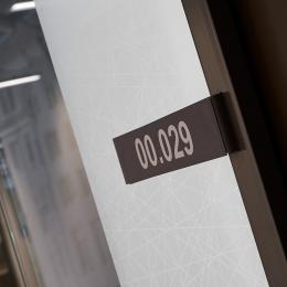Room number frame