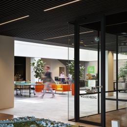 Industrial look & feel glass office wall