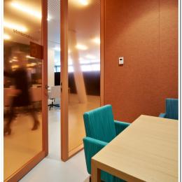 Inside a meeting room 