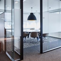 Systeemwanden van dubbelgas voor kantoren