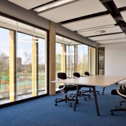 Large conversation room at Groenendijk bedrijfskleding in Woerden, the Netherlands